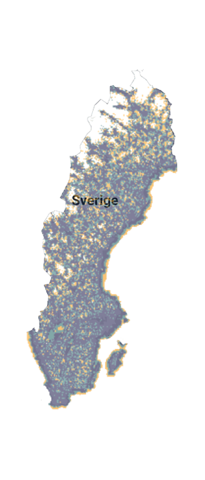 MyBeat mobiltäckning i Sverige